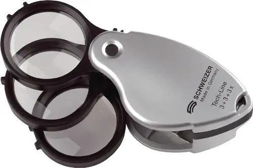 Knallerangebot SCHWEIZER Einschlaglupe Tech-Line Vergr. 3x+5x=8x Linsen-D.38mm - 53550