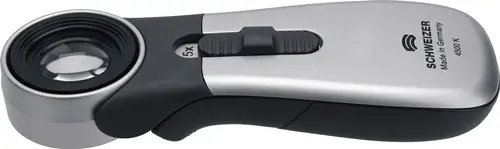 SCHWEIZER Handleuchtlupe Tech-Line CLASSIC Vergr.15x LED Linsen-D.16,3mm - 91542 Preisreduziert