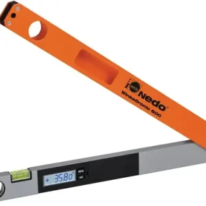 NEDO Winkelmessgerät Winkeltronic Messber.0-355Grad Schenkel-L.45cm 0,1Grad - 405216 Geprüft