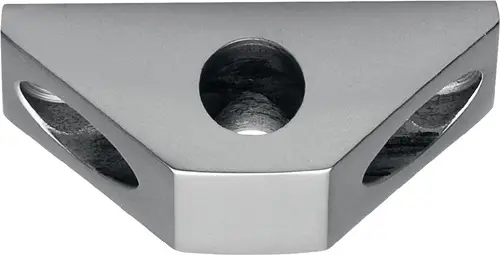 DENI Stangenführung zu Untersatz Vario f.Rundstange 10mm silber elox - 4127 0100 01 Neuheit