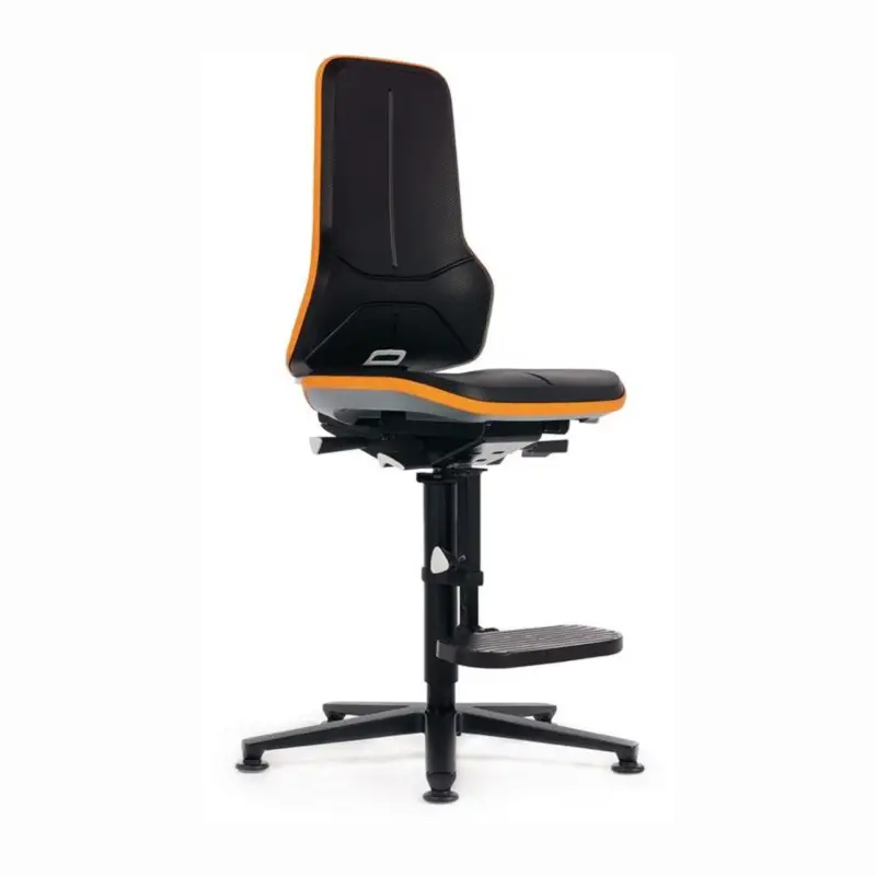 Rabatt interstuhl Arbeitsdrehstuhl Neon Bodengleiter + Aufstiegshilfe - 9561-9999-3278