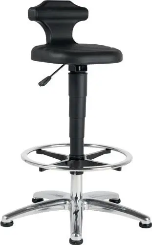 interstuhl Sitz-/Stehstuhl Flex Integralschaum Sitzhöhenverstellung 510 - 780 mm mit Fußring ESD - 9419E-2000 Meistverkauft