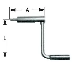 Röhm Handkurbel, Außensechskant 14, Länge 160, Drehbarer Ballengriff - 134600 Begrenztes Angebot