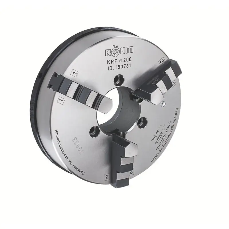 Röhm KRF 125, 3-Backen, mit Spannstift, Zylindrische Zentrieraufnahme, Gusskörper - 150757 Mega-Angebot