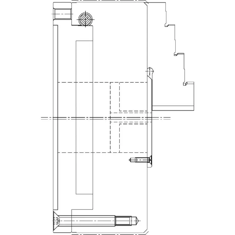 Finale Aktion Röhm ZS Hi-Tru 200, 3-Backen, DIN 6350, Zylindrische Zentrieraufnahme, Form A - 180281
