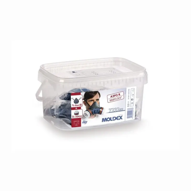 Sonderangebot Moldex Atemschutzbox 723202 1x 700201 2x A2P3 R Filter 923001 - 723202