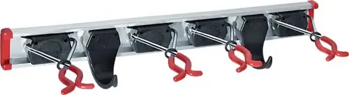 Gerätehalter Länge Führungssch.750 mm Haken 2 Halter 6 Aluminium - SB 6.2.075 Nur Für Kurze Zeit