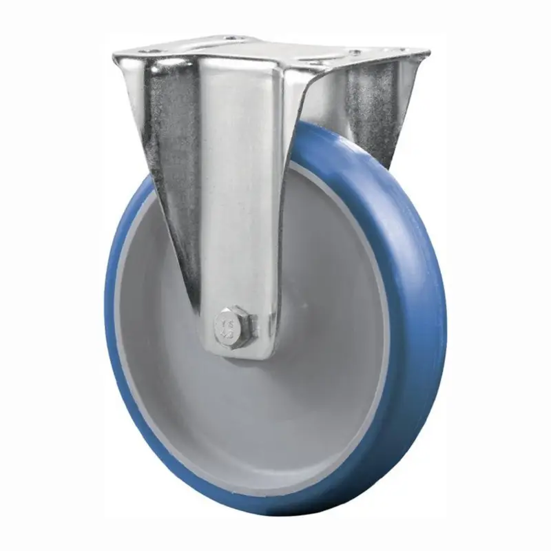 BS Rollen Bockrolle Polyurethan blau Rollenlager Rad-Ø 125 mm 150 kg - L410.B36.125 Günstig