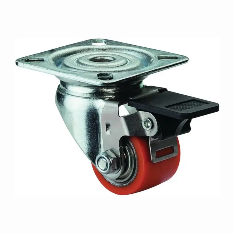 Preis Gesenkt BS Rollen Lenkrolle mit Feststeller und Anschraubplatte Polyurethan Rad-Ø 35 mm 100 kg - A620.C10.035