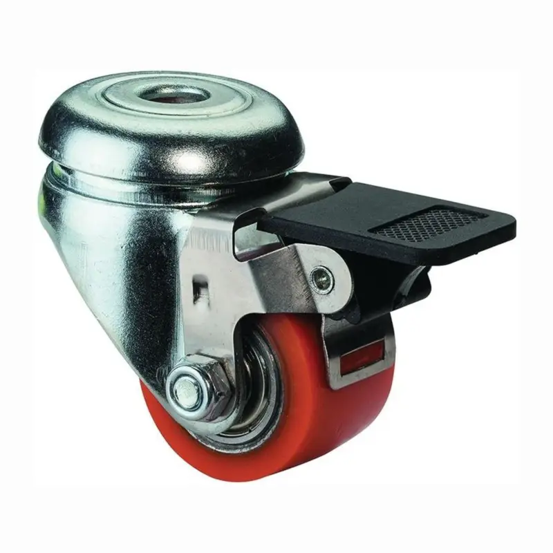 BS Rollen Lenkrolle mit Feststeller und Gewindestift Polyurethan Rad-Ø 50 mm 120 kg - A621.C10.050 Sonderaktion