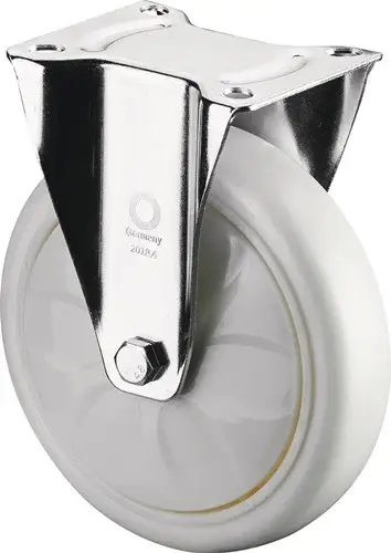 Top-Angebot BS Rollen Bockrolle D.150mm Trgf.600kg Ku.Platte L138xB110mm Farbe Rl.weiß - N110.B15.153