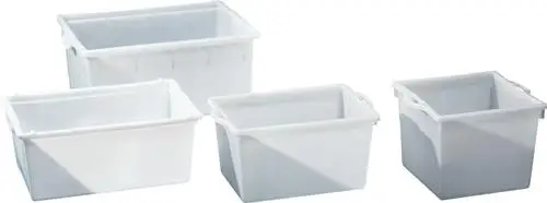 Neu GRAF Kunststoffbehälter eckig 80 l PE natur - 813120
