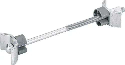 Top-Angebot Hettich Arbeitsplattenverbinder AVB 5 Stahl verzinkt L.150 mm 2 gebogene Klemmplatten - 16048