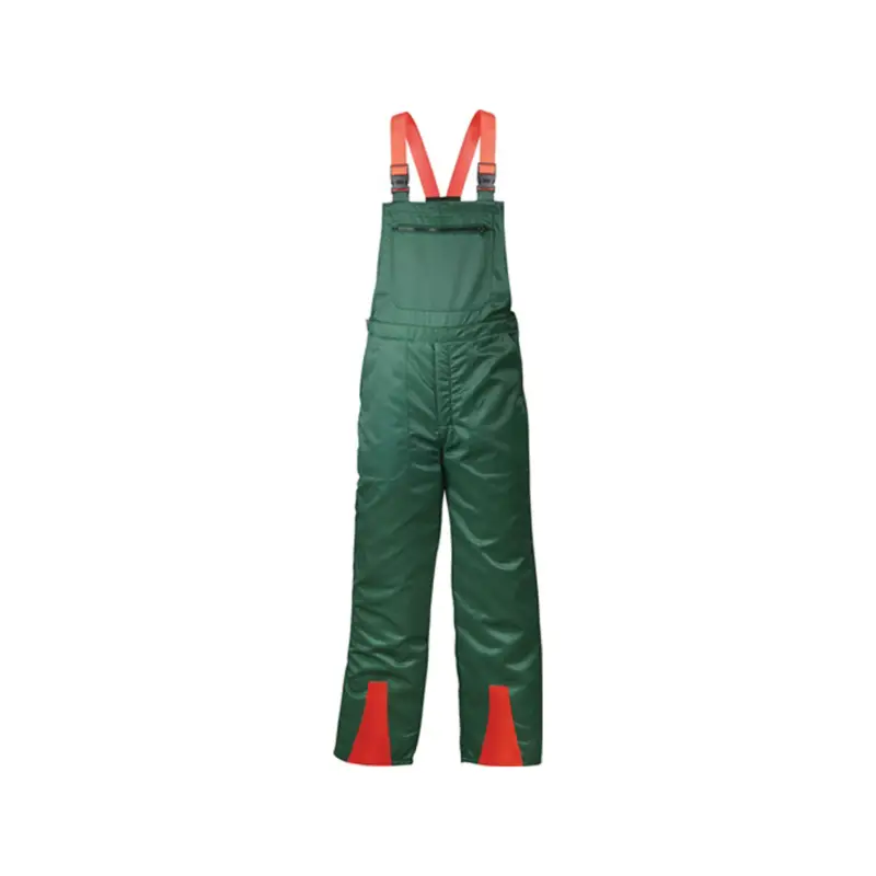 FELDTMANN Schnittschutzlatzhose FICHTE grün / rot Gr. 52 - 22772-52 Top-Angebot