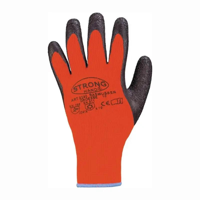 Nur Heute STRONGHAND Kälteschutzhandschuhe Rasmussen orange / schwarz EN 388 EN 511 PSA II Gr. 10 - 0240-10H