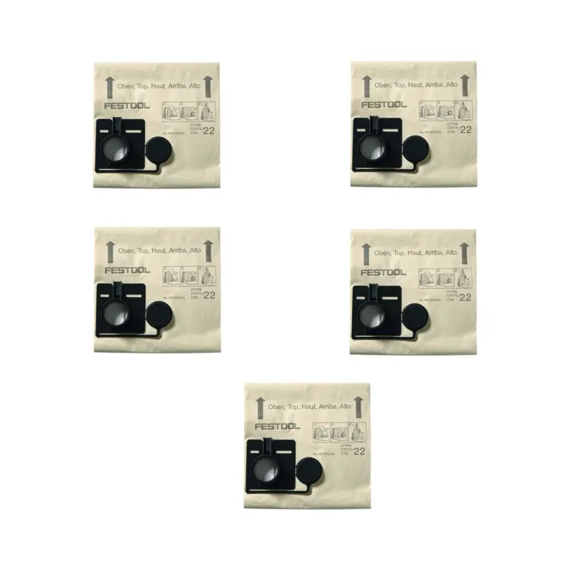 Abverkauf Festool Filtersack FIS CT44 5 Stück 452972 für Staubsauger Industriesauger CT 44