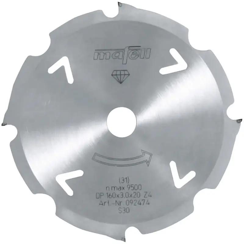Mafell Sägeblatt Diamant 160 x 2,4/3,0 x 20 mm Z 4 FZ/TR PSS 3100 MT 55 092474 Aktuell