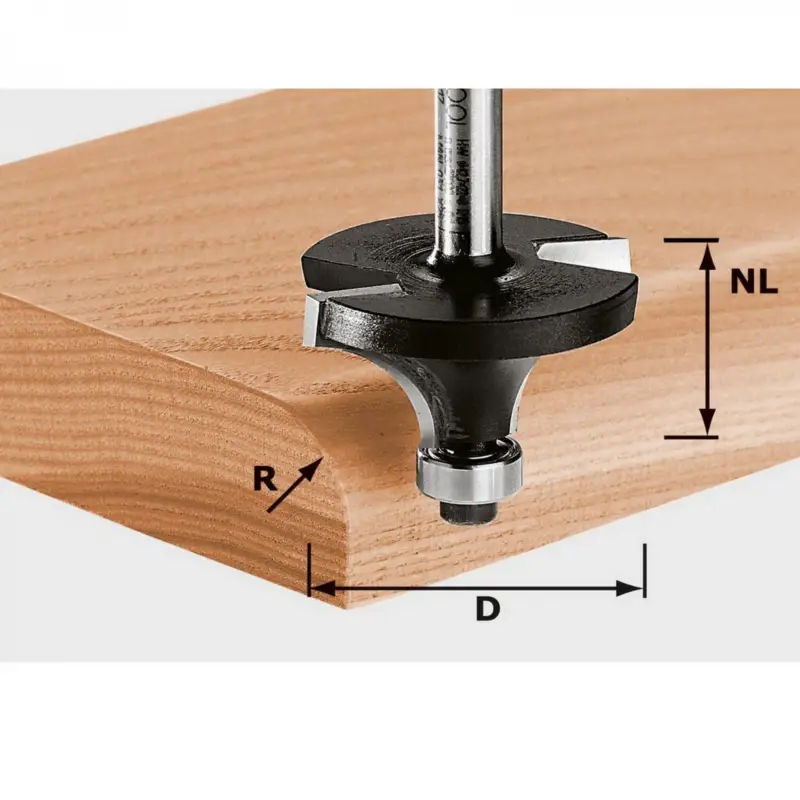 Festool Abrundfräser Fräser HW Schaft 8 mm D42,7/R15 KL 491017 Oberfräse OF 1400 Garantierte Lieferung