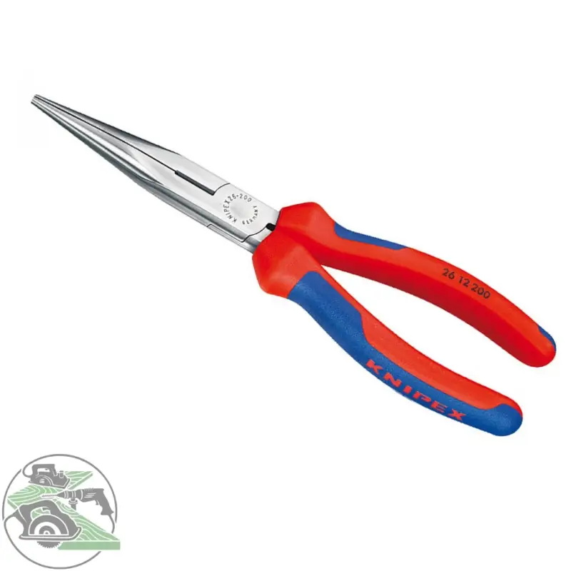 KNIPEX Flachrundzange mit Schneide schwarz atramentiert 200 mm Nr. 26 12 200 Neue Kollektion