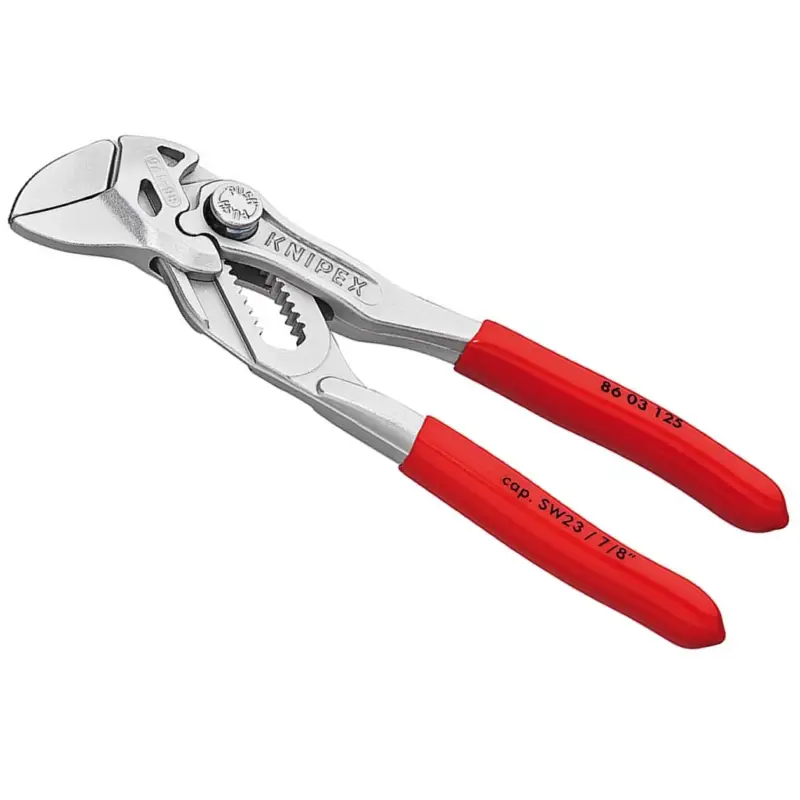 KNIPEX Mini-Zangenschlüssel vernickelt 125 mm 8603125 Zertifiziert