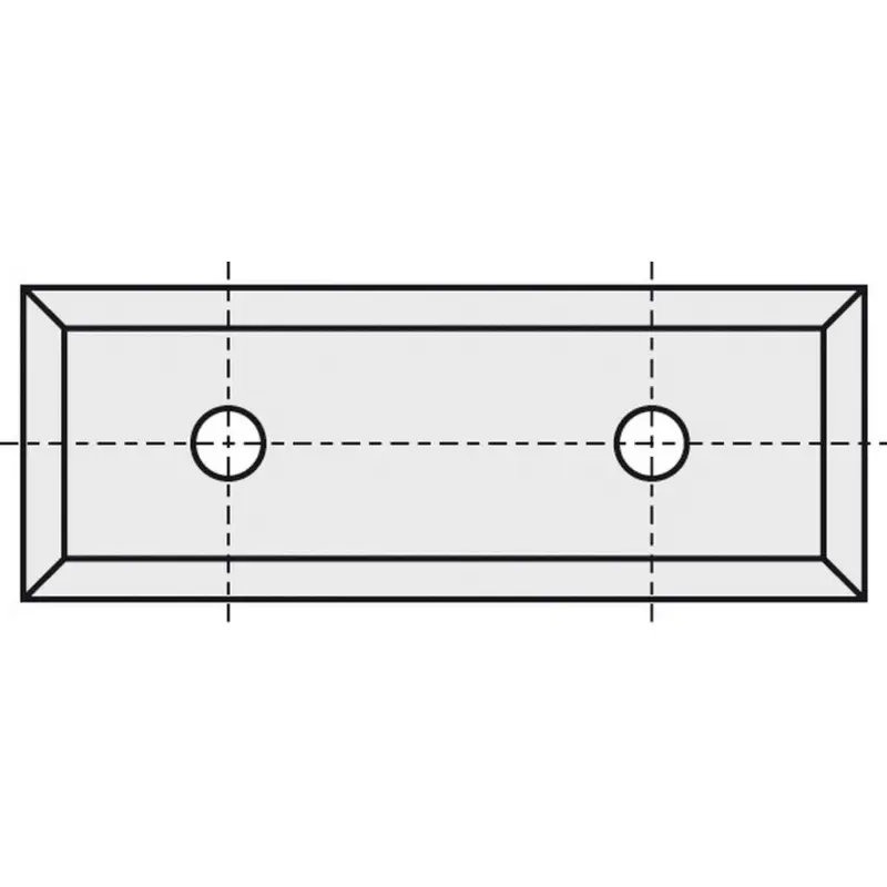 Nur Heute Brück HW-WP Hartmetall Wendeplatte Hobelmesser Messer 49,5x9x1,5mm B05 62050009