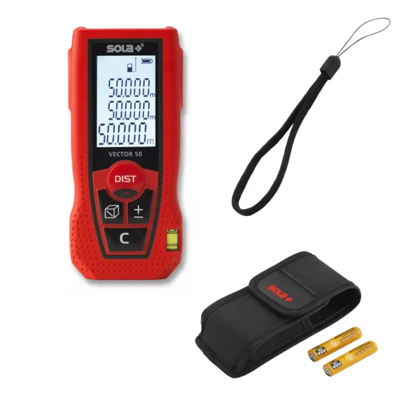 Sola Laser Entfernungsmesser Lasermesser Messer VECTOR 50 Gürteltasche 71024101 Sale