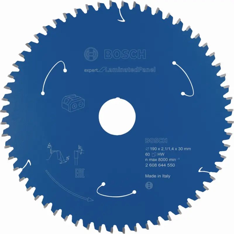 Bosch Kreissägeblatt Expert for Laminated Panel 190 x 30 mm 60 Zähne 2608644550 Sale