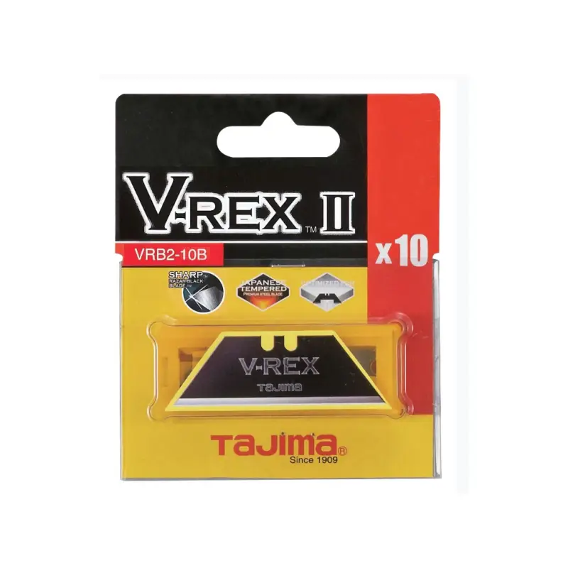 Direkt Vom Hersteller Tajima V-Rex II Trapezklinge Razar Black VRB2-10B/Y1 Baustahlklinge 10 Stück
