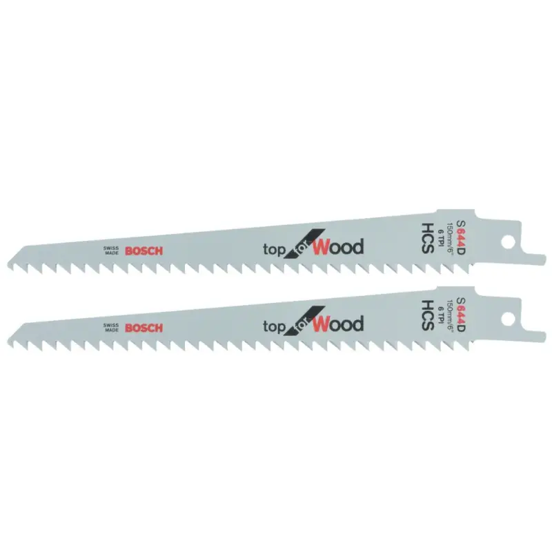 Super-Preis Bosch 2 Säbelsägeblätter Recipro S 644D Top for Wood HCS geschliffen 2608650614