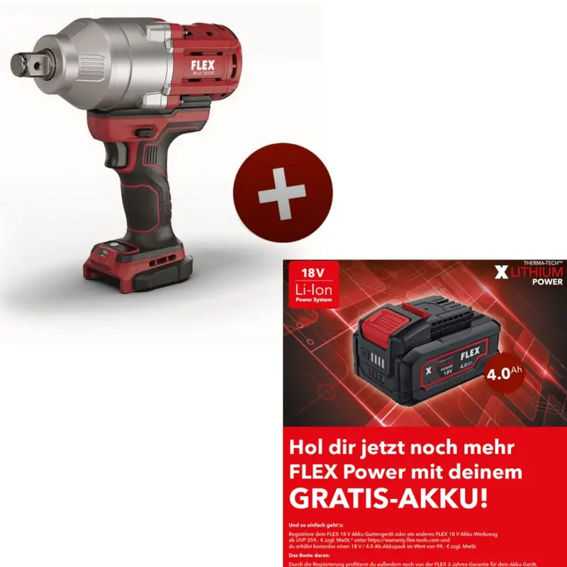 Neue Kollektion Flex Akku Schlagschrauber IW 3/4" 18.0-EC C 1060Nm 18,0 V Solo EMS 492612