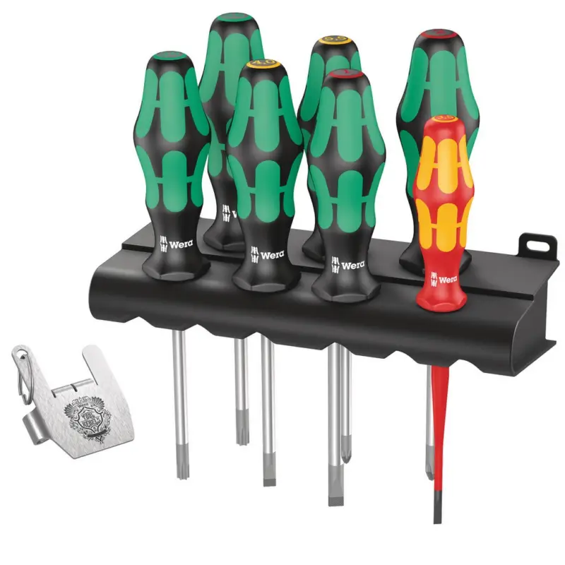 Wera Schraubendrehersatz Kraftform 7tlg. Heavy Metal Flaschenöffner 05138711001 Abverkauf