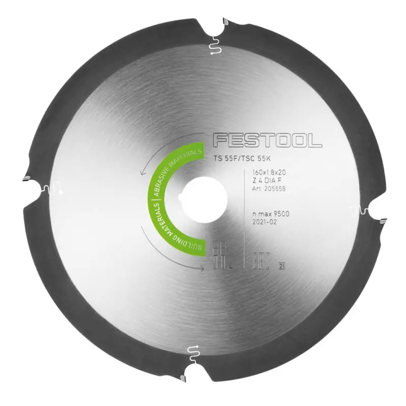 Must-Have Festool Diamant Kreissägeblatt ABRASIVE MATERIALS DIA 160x1,8x20 F4 205558