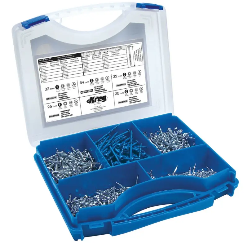 Neu Im Sortiment KREG Taschenlochschrauben Set 675 teilig 25mm 32mm 64mm SK03-INT