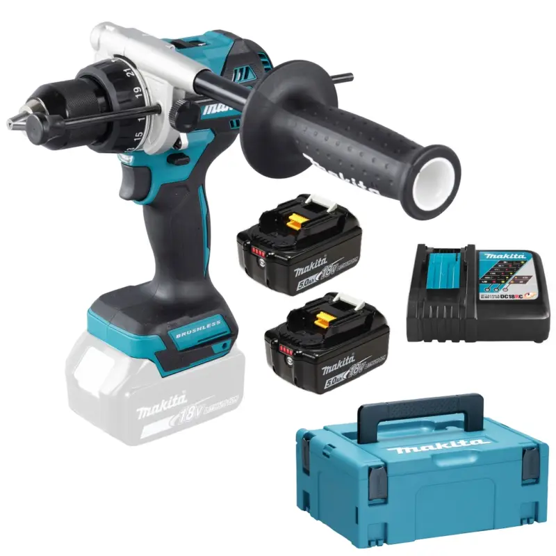 Direkt Vom Hersteller Makita Akku Schlagbohrschrauber DHP486RTJ 18V 130 Nm 2x BL1850B 1x DC18RC Makpac