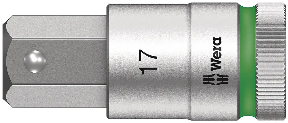 Kracherpreis Wera 8740 C HF Zyklop Bitnuss mit 1/2"-Antrieb mit Haltefunktion, 17 x 60 mm