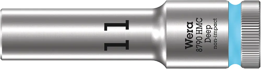 Neue Ware Wera 8790 HMC Deep Steckschlüsseleinsatz mit 1/2"-Antrieb 11 x 83 mm 05004551001
