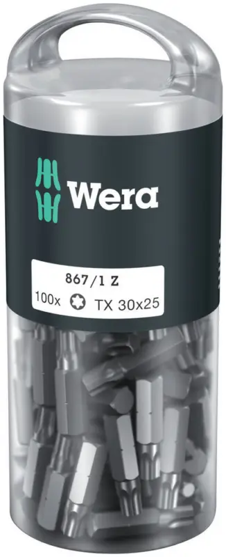 Wera 867/1 TORX® DIY 100, TX 30 x 25 mm, 100-teilig 05072451001 Top-Preis