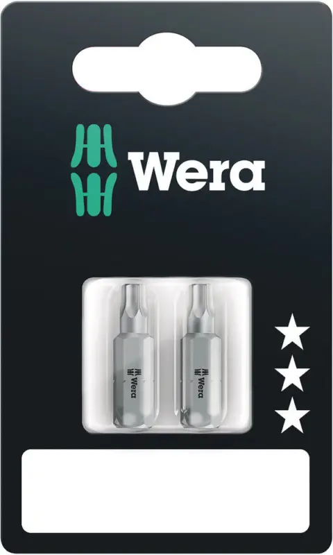 Highlight Wera 867/1 Z TORX® BO Bits mit Bohrung SB, TX 15 x 25 mm, 2-teilig 05073063001
