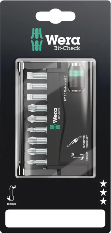 Günstig Wera Bit-Check 10 Universal 3 SB, 10-teilig 05073410001