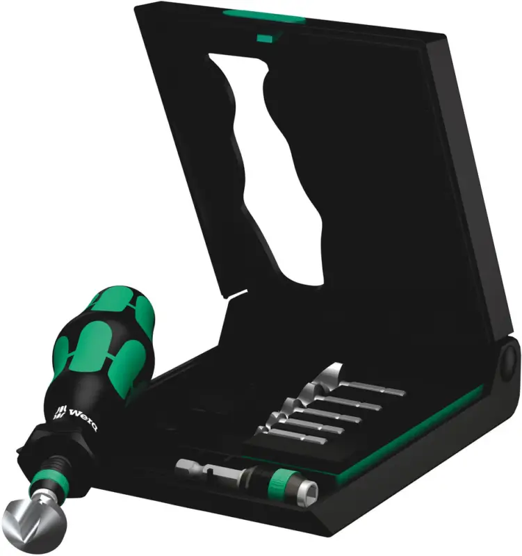 Wera 845/8 1-nutiger Kegelsenker-Satz, 8-teilig Bits Rapidaptor Schnellwechselfutter Top-Preis