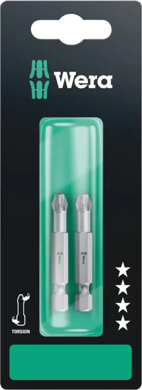 Wera 855/4 TZ SB Bits, PZ 3 x 50 mm, 2-teilig 05134386001 Garantierte Lieferung