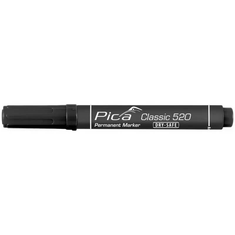 Pica Classic Permanentmarker Marker schwarz Rundspitze 1-4mm Dry-Safe 520/46 Direktkauf
