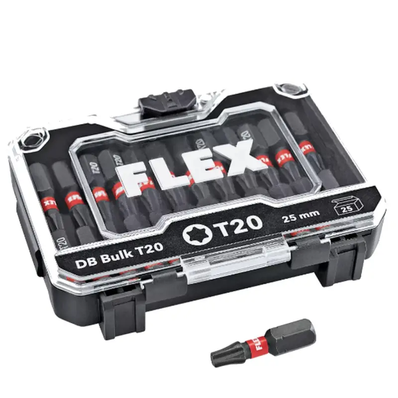 Direkt Vom Hersteller Flex Bitset Bit Bohrschrauber Schrauber Set DB Bulk T20 Torx 25 Stück 530490