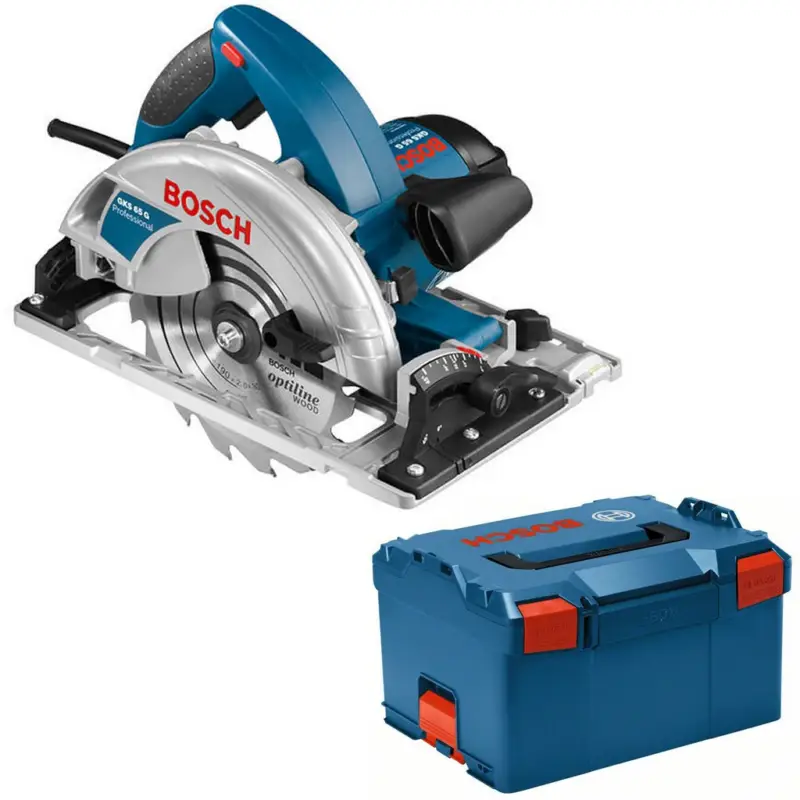 Markenware Bosch Handkreissäge Säge L-Boxx Sägeblatt 1600W GKS 65 G Professional 0601668904