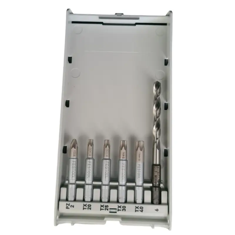 Preisreduziert Festool Bitkassette Bit Set Kassette 6teilig TX PZ Bohrer HSS6 Schrauber