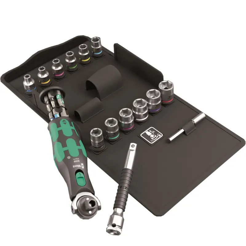 Wera Zyklop Pocket Set 3 Knarre Schraubendreher Bits 27teilig 8009 05004284001 Finale Aktion