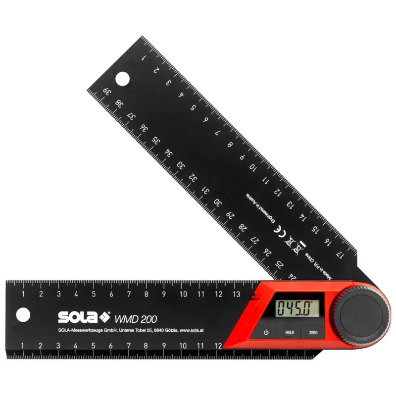 Sonderangebot Sola Winkelmesser Messer Digital elektronisch verstellbar 270Grad Lineal WMD 200