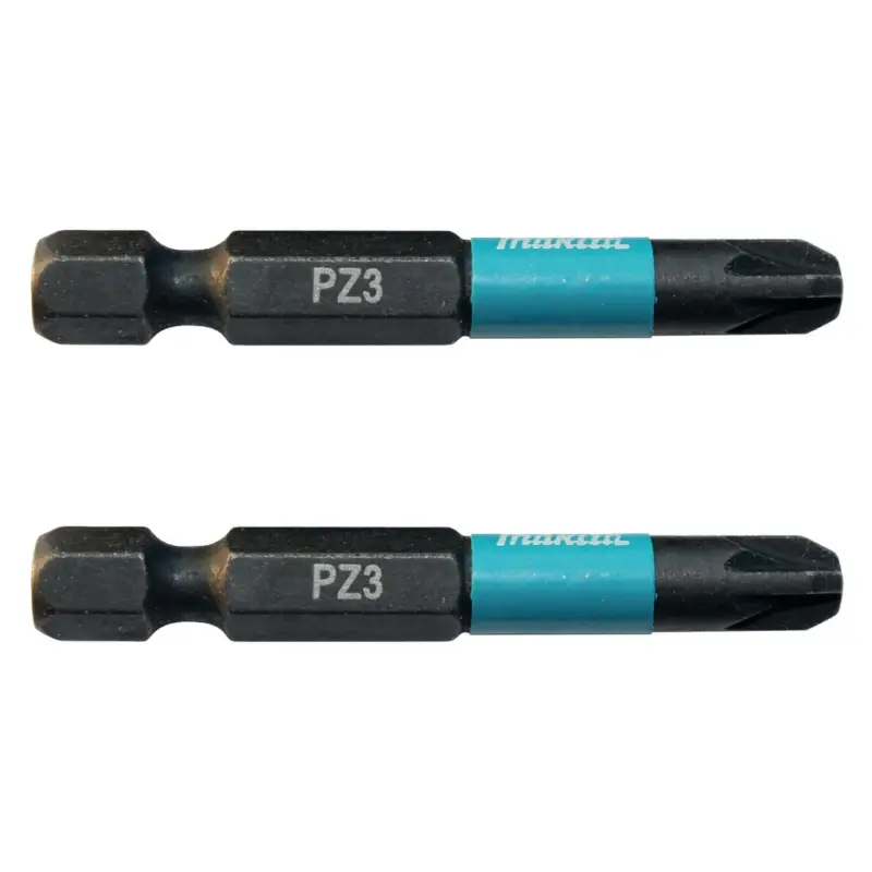 Knallerangebot Makita Bit PZ3 Impact Black 2 Stück 50 mm 1/4 Zoll Sechskantaufnahme B-63769