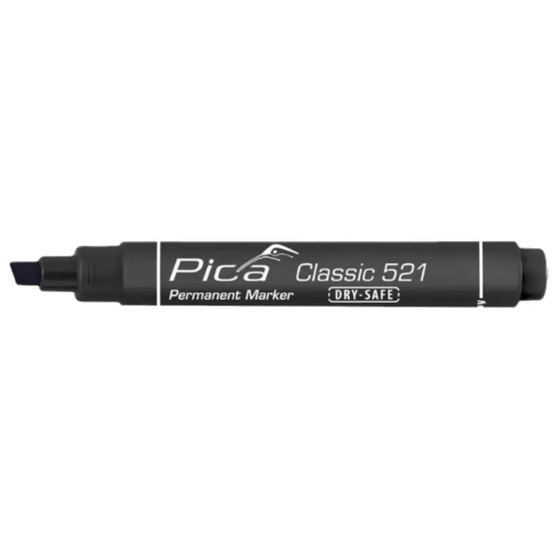 Ausverkauf Pica Classic Permanentmarker Marker Markierung Keilspitze 2-6mm schwarz 521/46