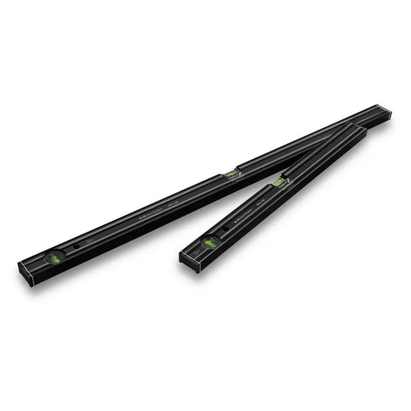 Neu Stabila Leichtmetall-Wasserwaagen-Set 80 AS Dark Shadow 2-teilig 60+100cm 20031